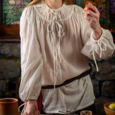 Versatile Pirate Shirt | Lightweight Cotton Drawstring Garment-Pirate Clothing Store