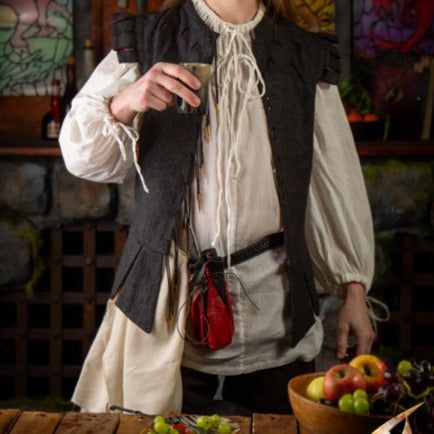 Versatile Pirate Shirt | Lightweight Cotton Drawstring Garment-Pirate Clothing Store