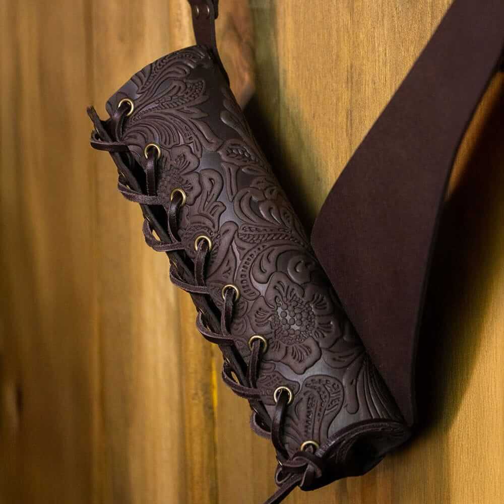 Adjustable Laced Leather Sword Hanger-Pirate Clothing Store