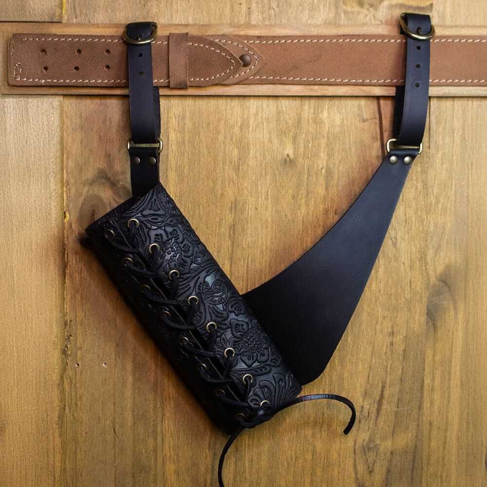 Adjustable Laced Leather Sword Hanger-Pirate Clothing Store