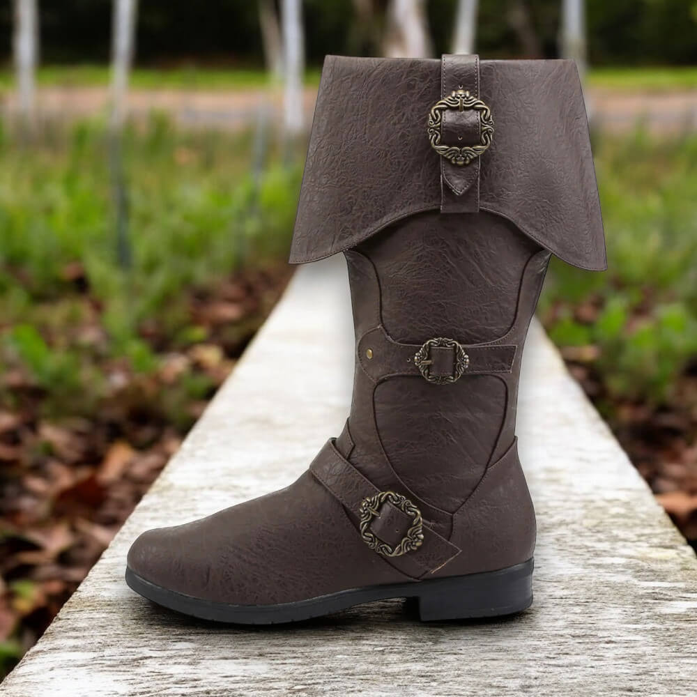 Classic Cuffed Buckle Boots