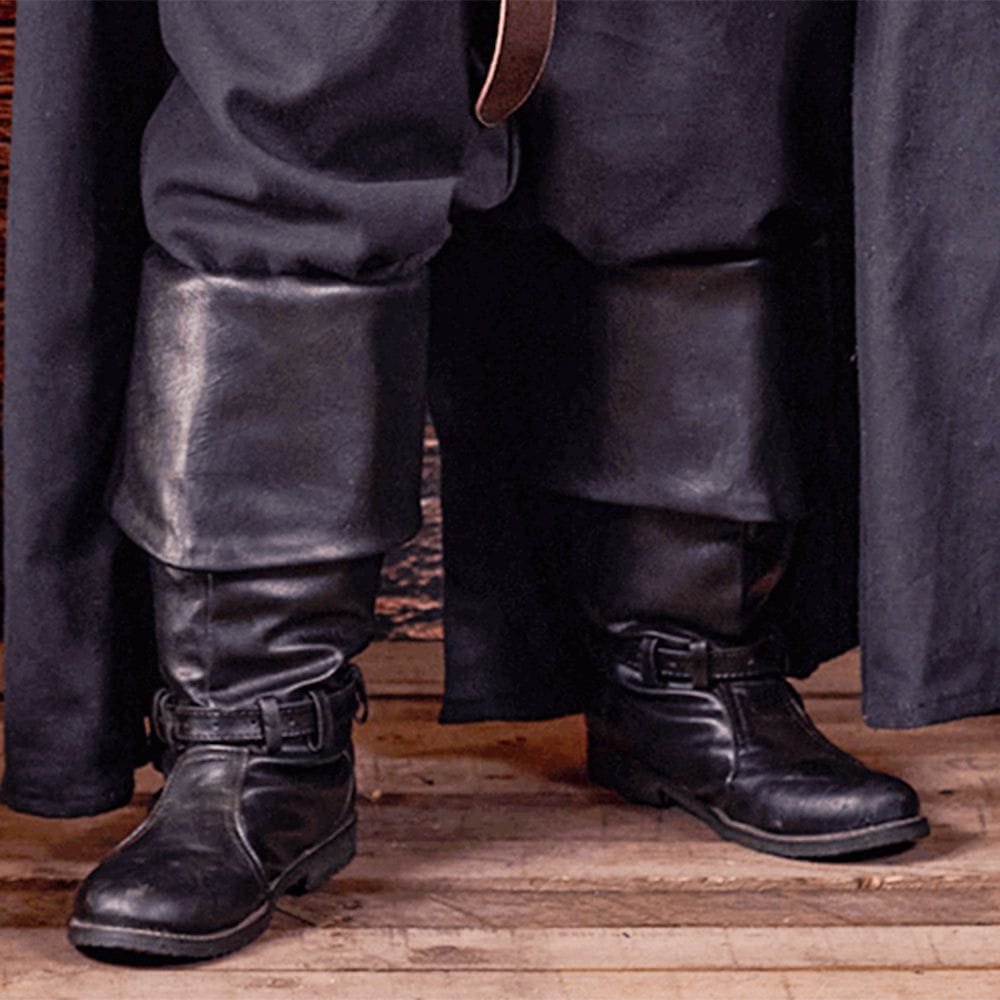Deep-Cuff Pirate Boots | Faux Leather-Pirate Clothing Store