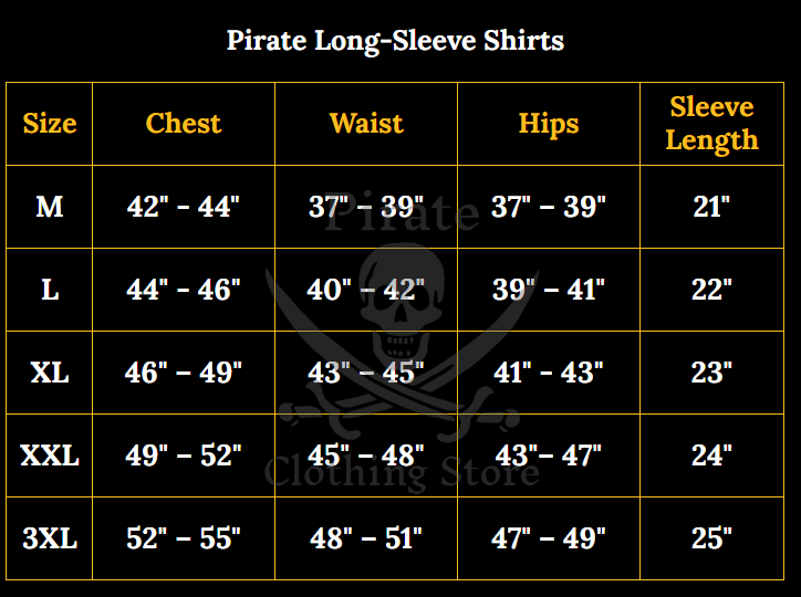 Red Pirate Shirt with Adjustable Sleeves