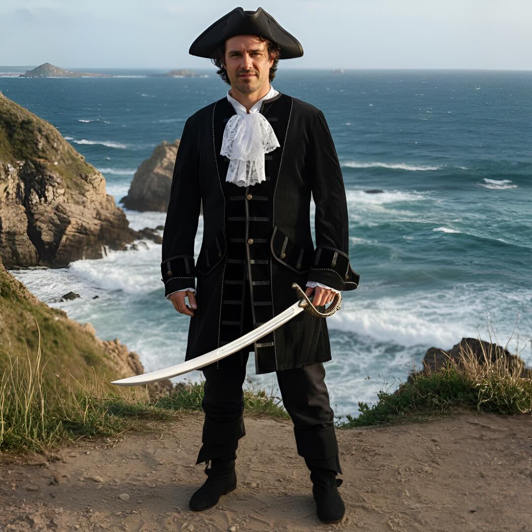 Pirate Coat in Black