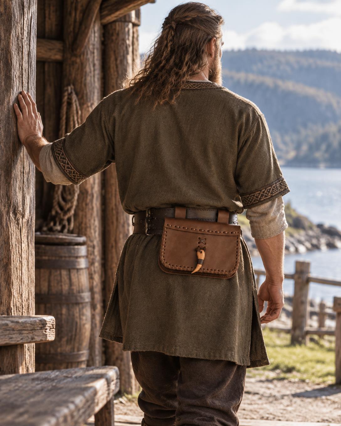 Brown Pirate Belt Bag | Handmade Leather
