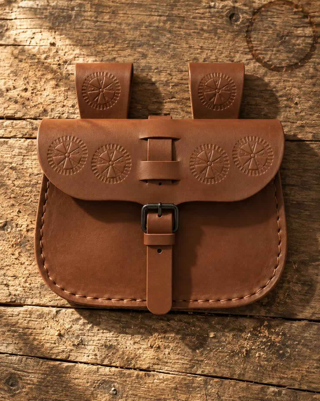 Brown Pirate Belt Bag | Handmade Leather