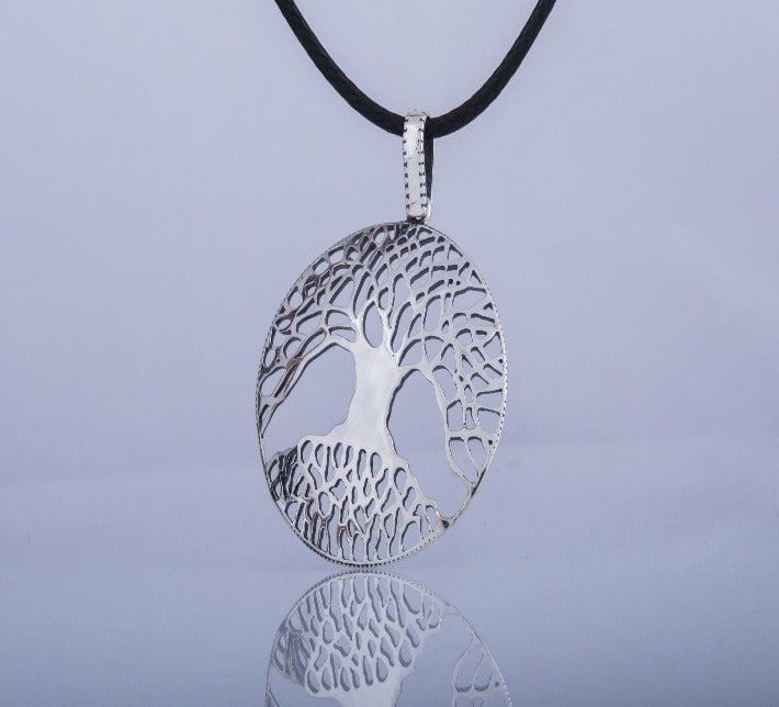 Pirate World Tree Sterling Silver Pendant Necklace | Double-Sided