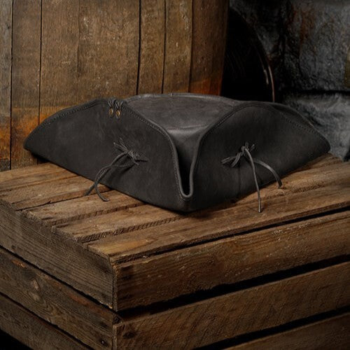Simple Leather Pirate Tricorn Hat | Genuine Leather