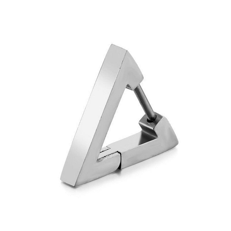 Triangle Stud Pierced Earring-5