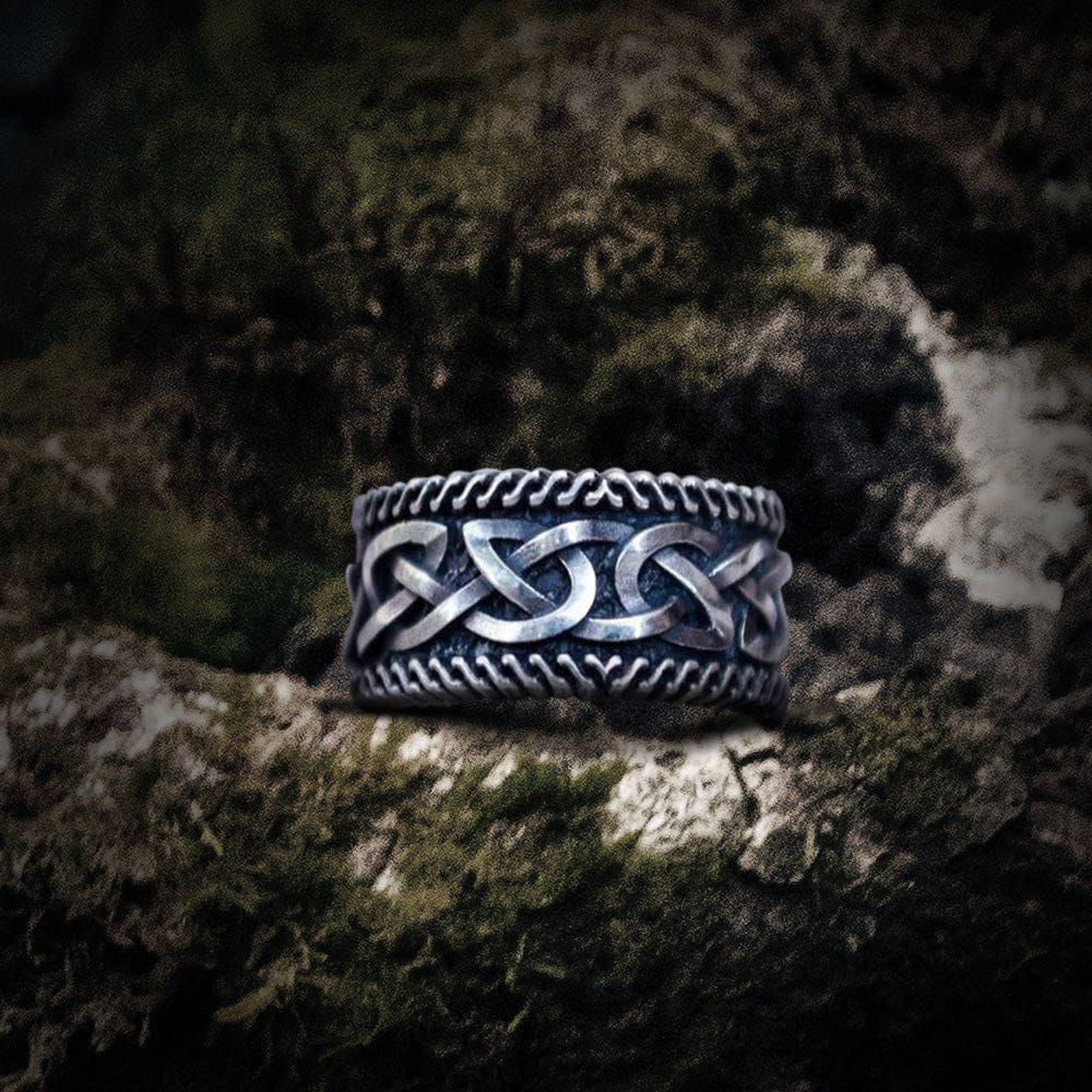 Handcrafted Sterling Silver Pirate Ring | Norse-Inspired Design-Pirate Clothing Store