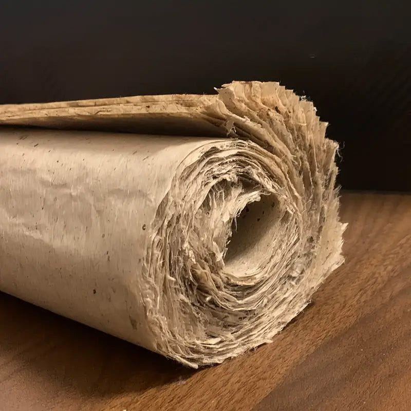 Rolled pack of eight sheets of aged, weathered Pirate paper with authentic period texture.
