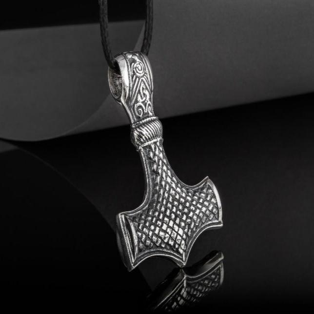 Handcrafted Old Norse Thor's Hammer Pirate Pendant | Sterling Silver-Pirate Clothing Store