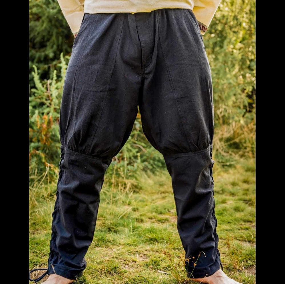 Premium Pirate Pants - Authentic Cut in Cotton with Leg Lacing