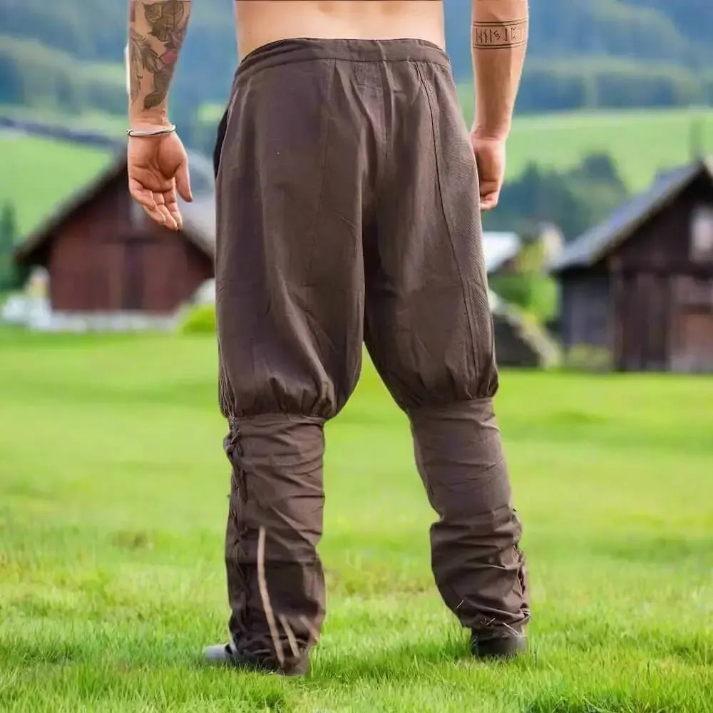 Brown Viking Pants rear View