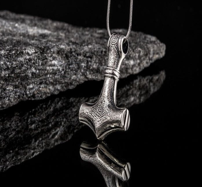 Old Norse Thor's Hammer Pirate Pendant | Sterling Silver-Pirate Clothing Store