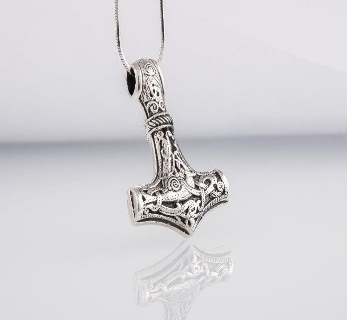 Old Norse Thor's Hammer Pirate Pendant | Sterling Silver-Pirate Clothing Store