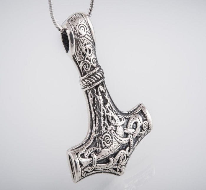 Old Norse Thor's Hammer Pirate Pendant | Sterling Silver-Pirate Clothing Store