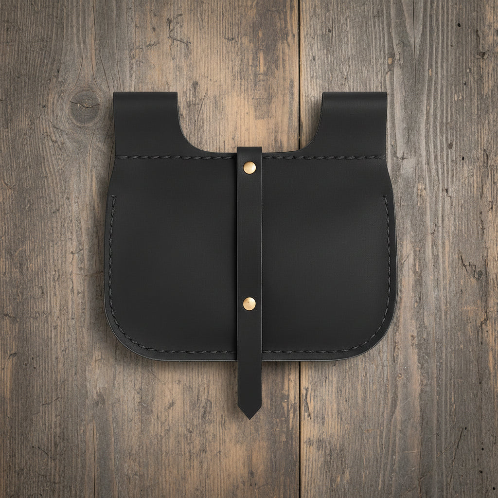 Leather Belt Pouch | Pirate Waist Bag | Buckle Closure