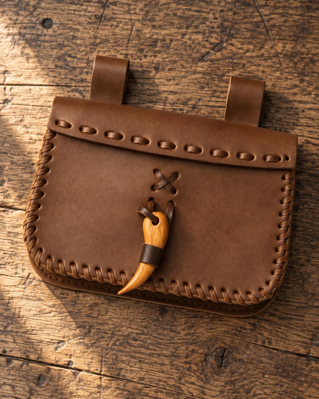 Brown Pirate Belt Bag | Handmade Leather