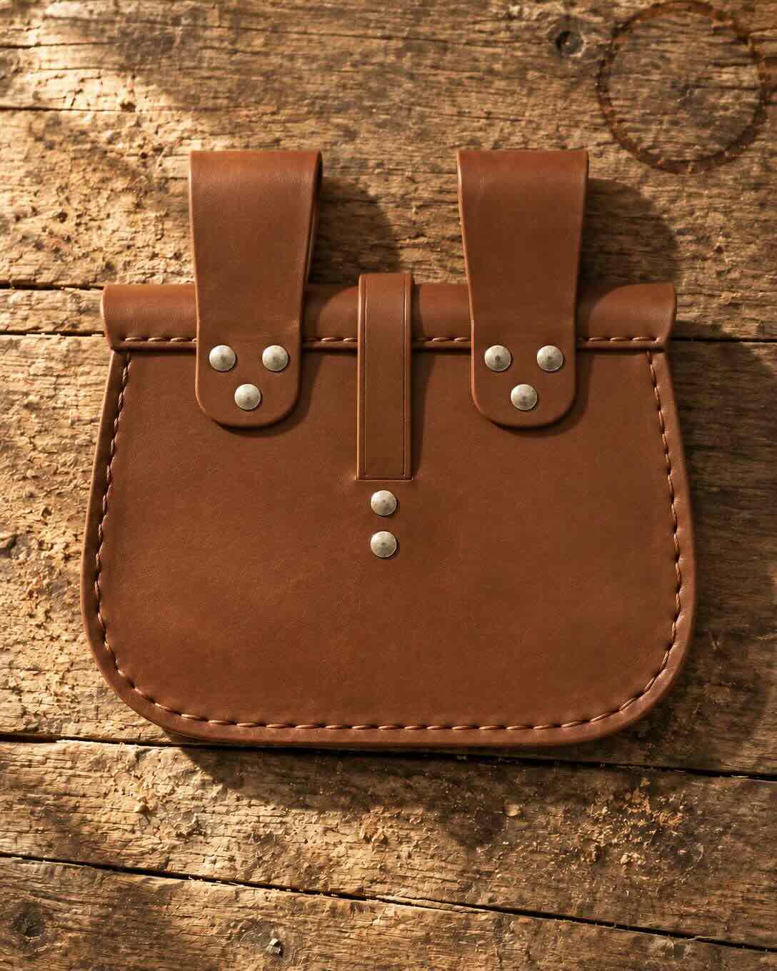 Brown Pirate Belt Bag | Handmade Leather
