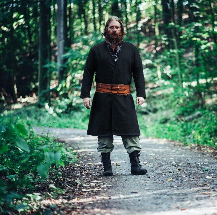 Pirate wool tunic, side view