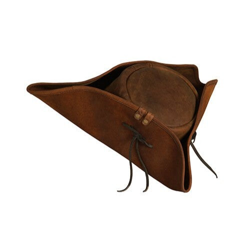 Simple Leather Pirate Tricorn Hat | Genuine Leather