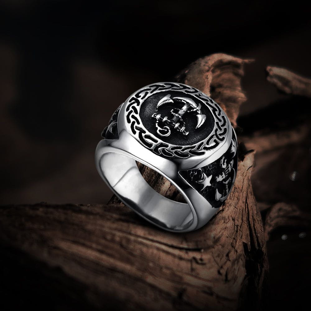 Men's Naval Anchor Pirate Ring