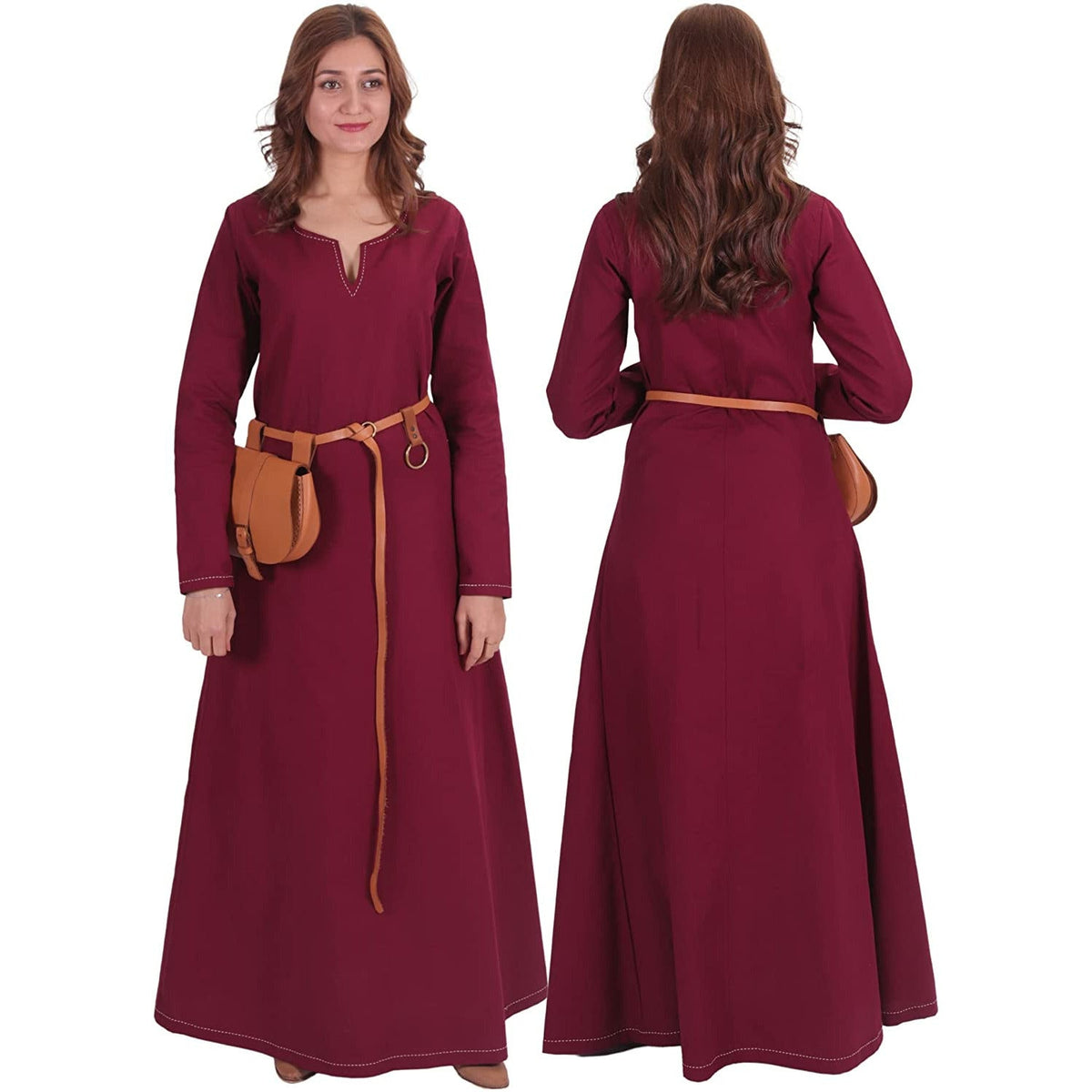 Freyja Viking Under Dress Linen Chemise Norse Tunic Dress