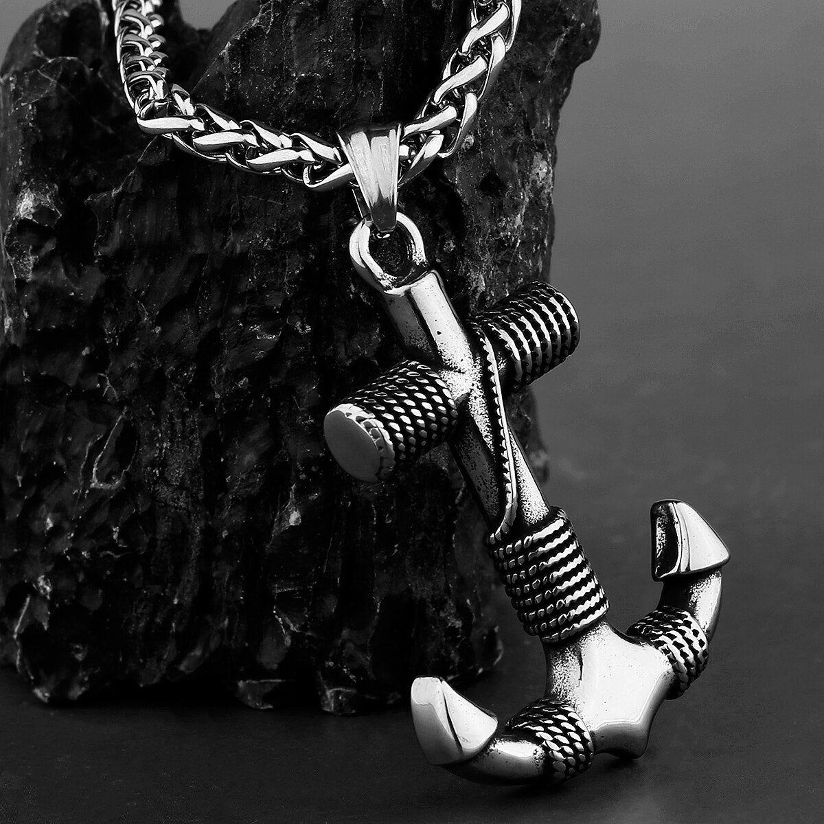 Pirate Anchor and Chain Necklace