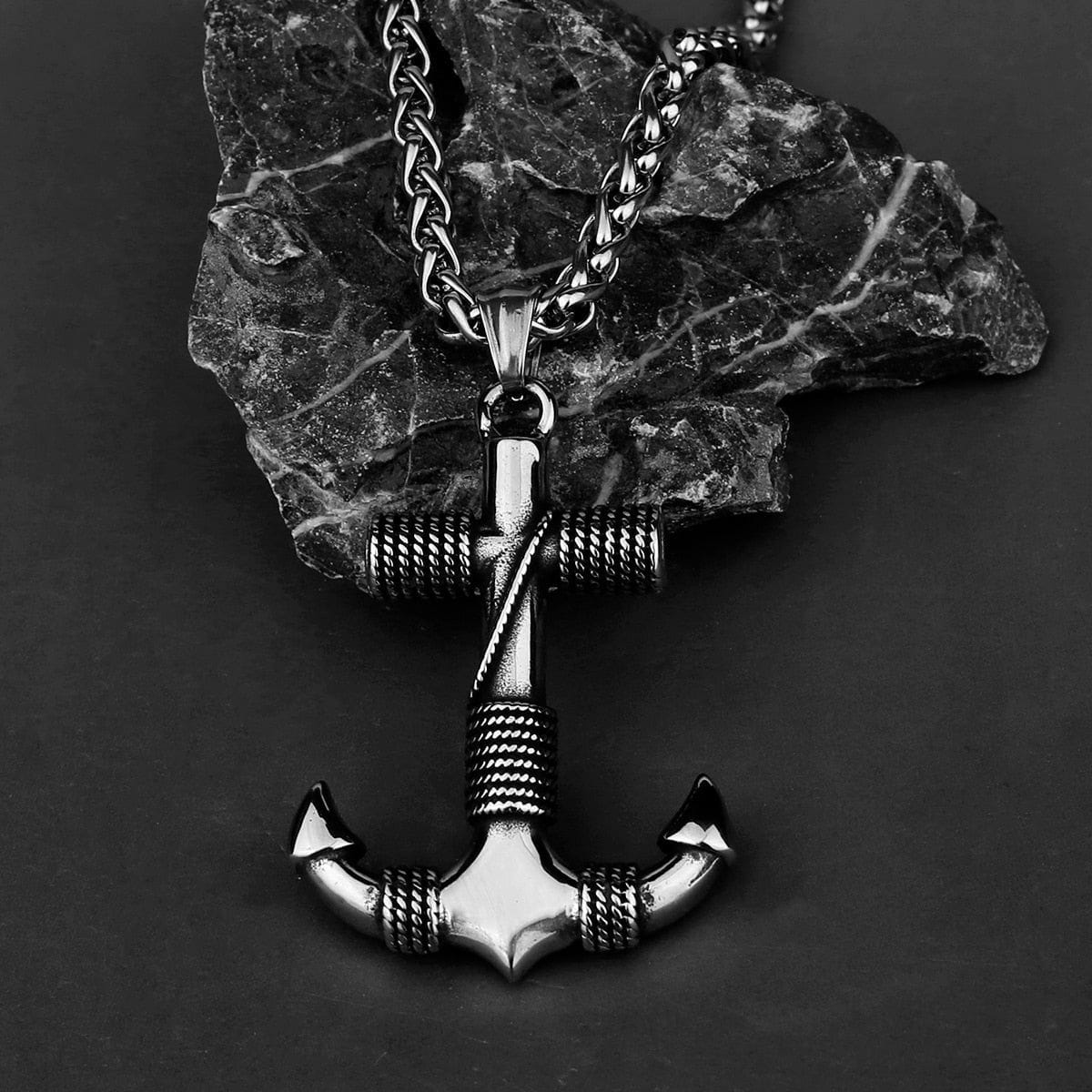 Pirate Anchor and Chain Necklace