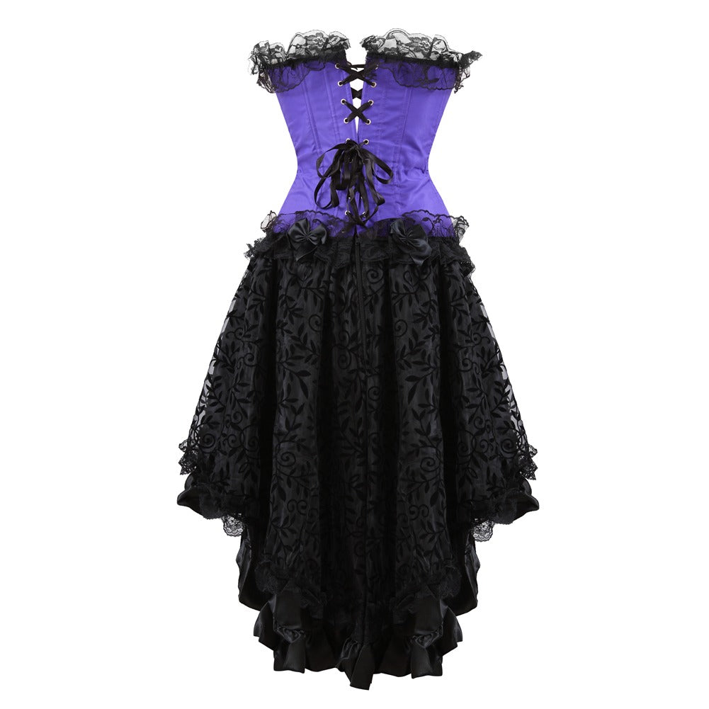 Pirate Laced Bodice Dress rear view