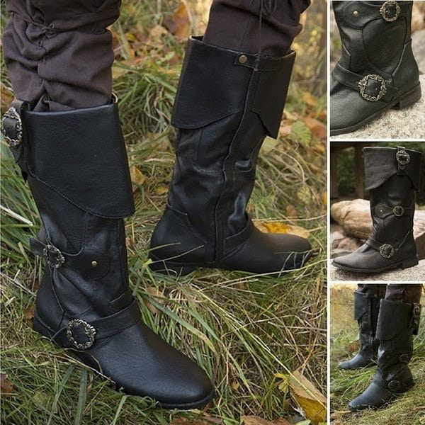 Classic Cuffed Buckle Boots