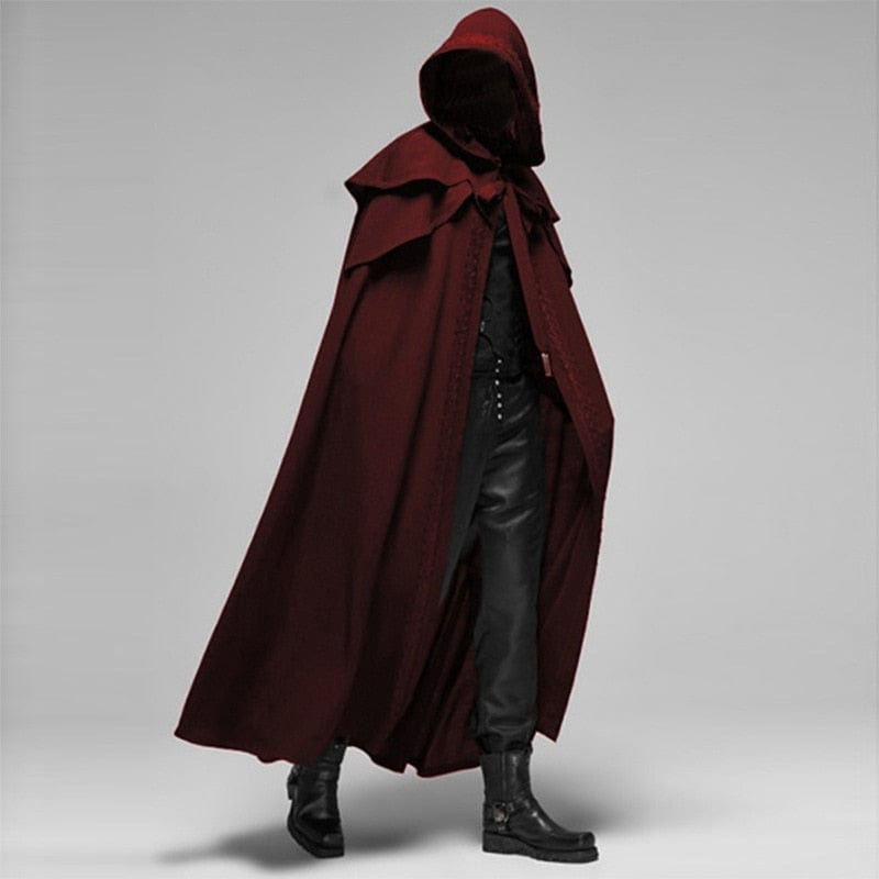 Red Noble Thane's Long Traveling Cloak