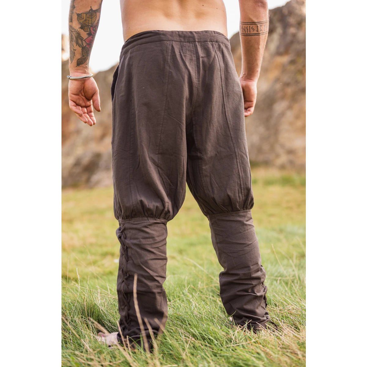 Premium Pirate Pants - Authentic Cut in Cotton with Leg Lacing