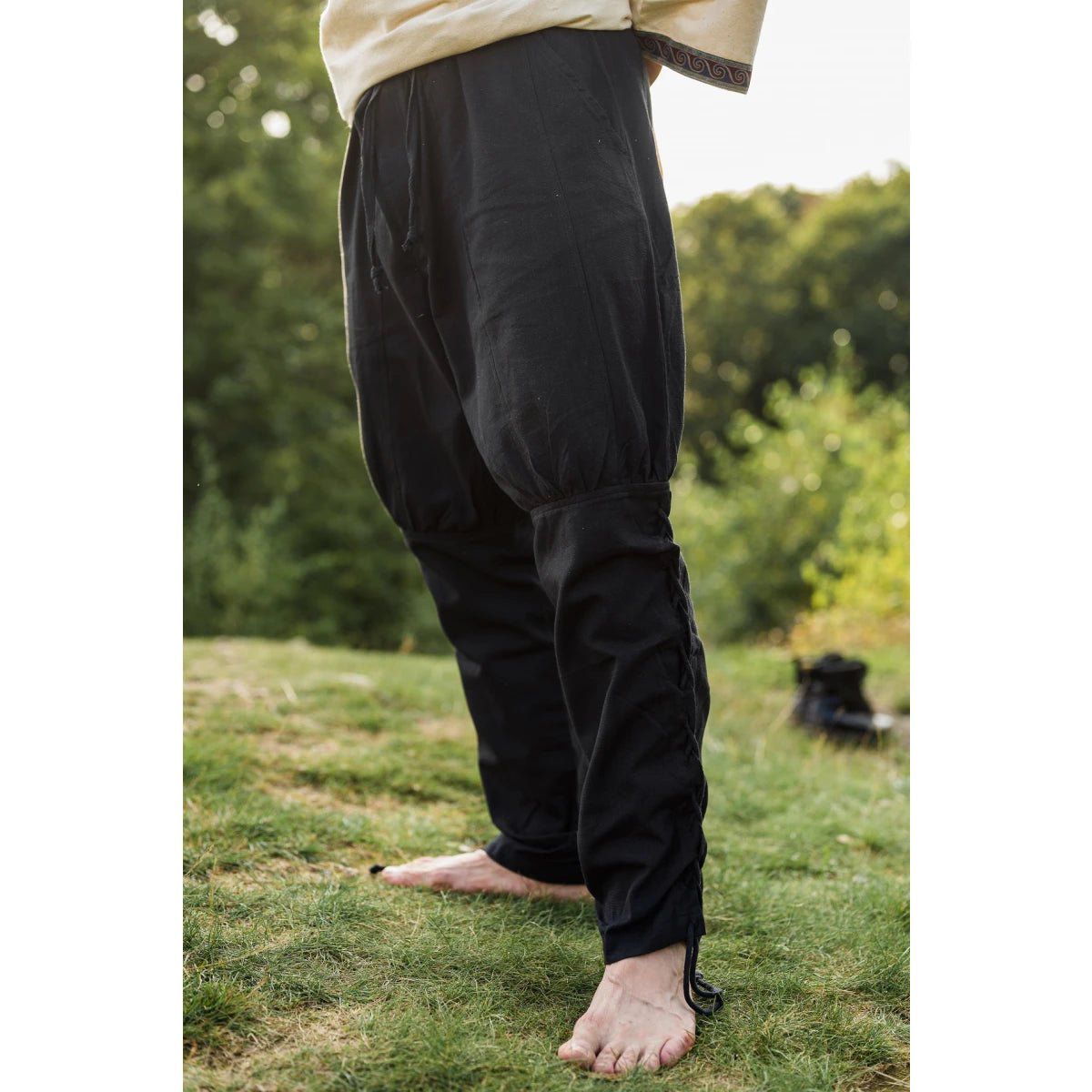 Premium Pirate Pants - Authentic Cut in Cotton with Leg Lacing (Brown) –  Pirate Clothing Store